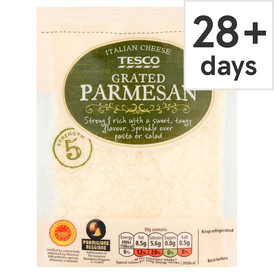 Tesco Grated Parmesan Cheese 50G