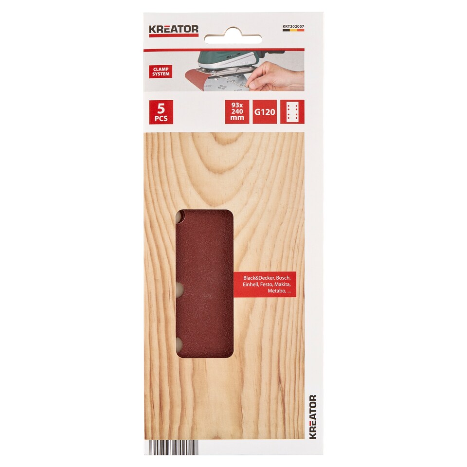 Kreator Brúsny papier 93 x 240 mm G120 5 ks