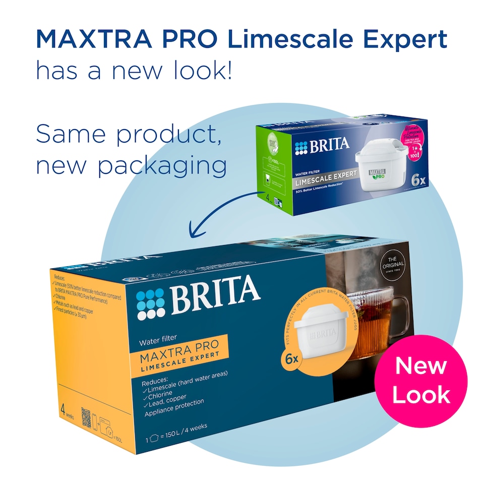 image 1 of BRITA Maxtra PRO Limescale Expert Water Filter Cartridges 6pk