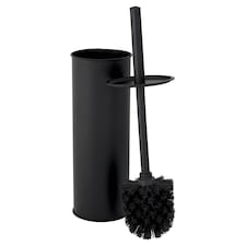 F&F Home Black Metal Toilet Brush And Holder