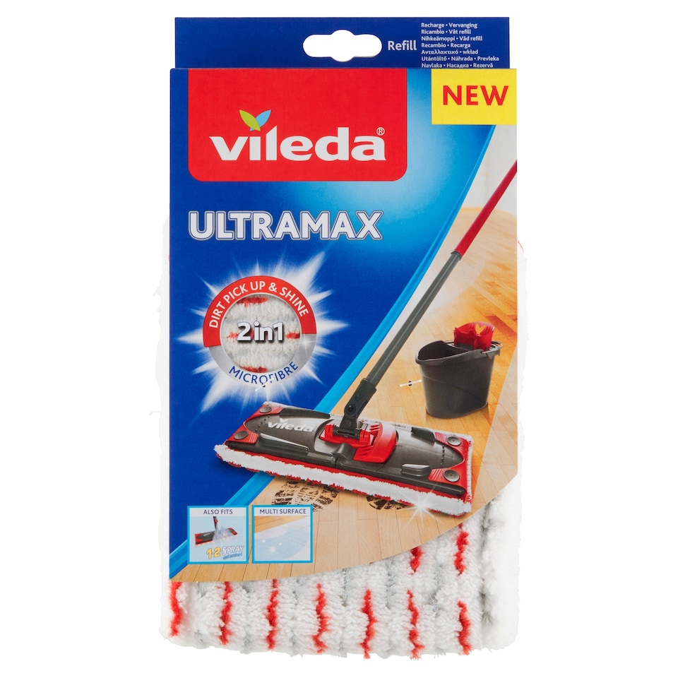 image 1 of Vileda Ultramax Microfibre 2in1 Refill