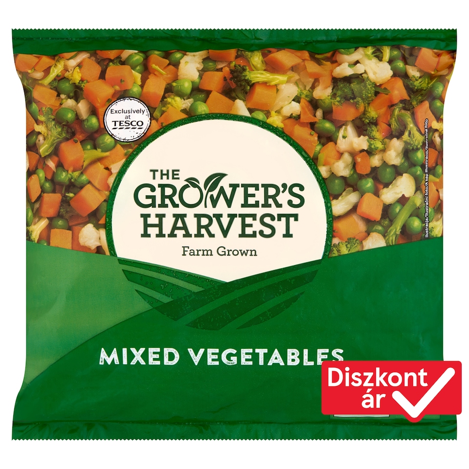 The Grower's Harvest gyorsfagyasztott brokkolis és karfiolos zöldségkeverék 750 g