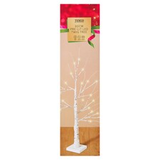 Tesco 60cm White Twig LED Christmas Tree