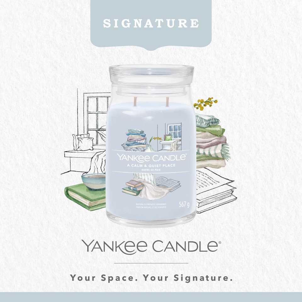 image 1 of Yankee Candle Signature A Calm & Quiet Place Large Candle 567g