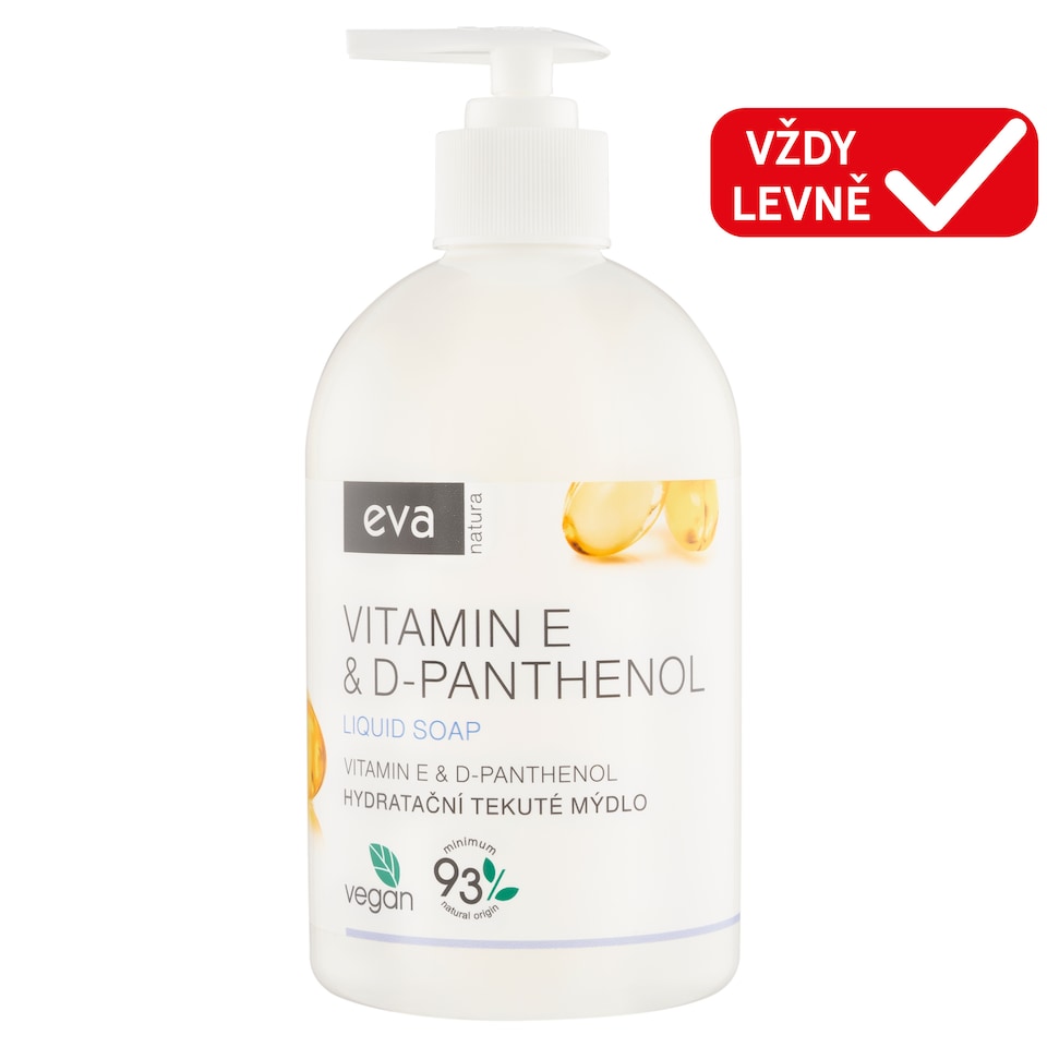 image 1 of Eva Natura Moisturizing Liquid Soap Vitamin E & D-Panthenol 500ml