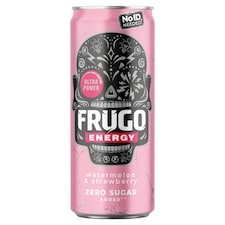 Frugo Energy Drink - Watermelon & Strawberry Zero Sugar 330ml