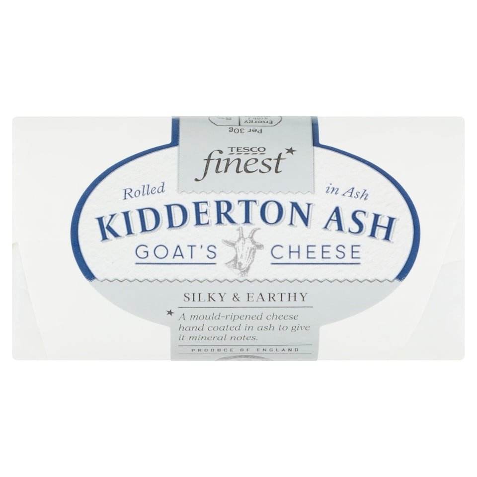 Tesco Finest Kidderton Ash Goat's Cheese 150g