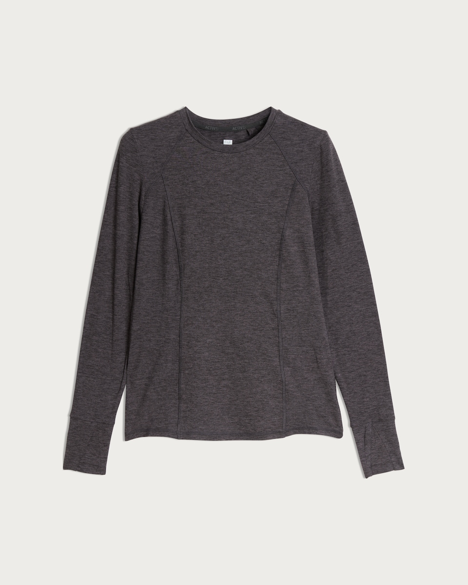 F&F Active Quick Dry Long Sleeved Top in Grey