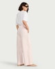 image 3 of F&F Pure Cotton Poplin Wide Leg Trousers in Pink