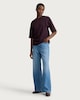 image 2 of F&F Pure Cotton Ruched Side T-Shirt in Purple