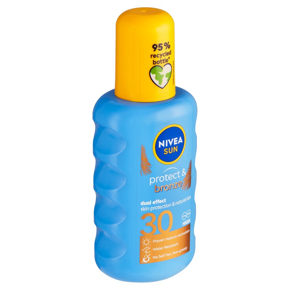 obrázok 1 z Nivea Sun Protect & Bronze Sprej na opaľovanie podporujúci zhnednutie OF 30 200 ml