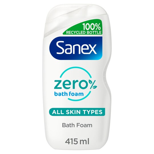 Sanex Zero Normal Skin Bath Foam 415Ml Tesco Groceries