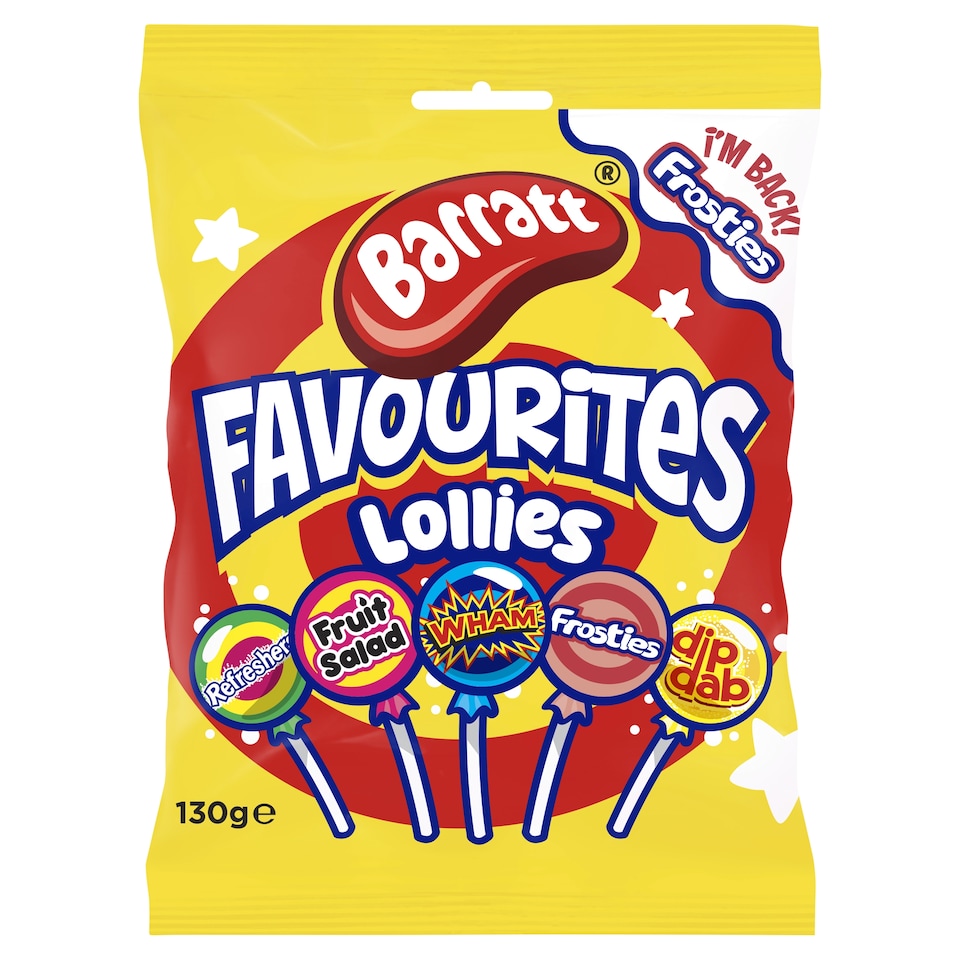 Barratt Favourites Lollies 130G