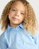 image 2 of F&F School Girls 3-Pack Regular Fit Long Sleeved Shirts in Blue