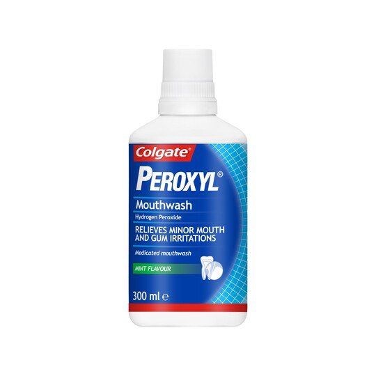 Colgate Peroxyl Mouthwash 300Ml Tesco Groceries