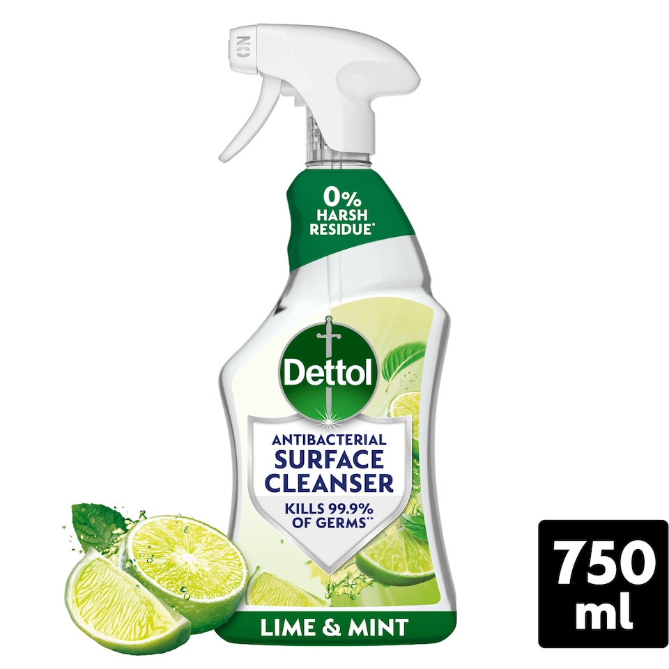 image 1 of Dettol Antibacterial Multi Surface Cleaning Spray Lime & Mint 750ml