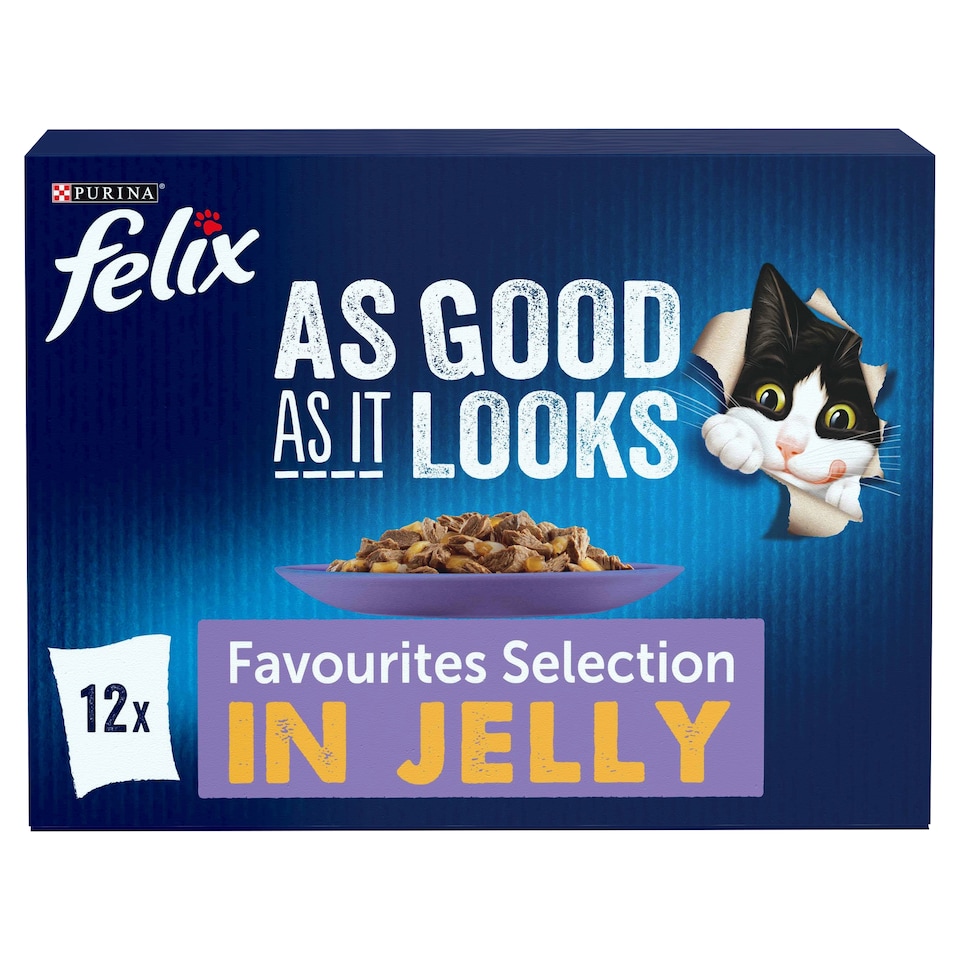 image 1 of Felix As Good As It Looks Cat Food Favourite Selection 12x100g