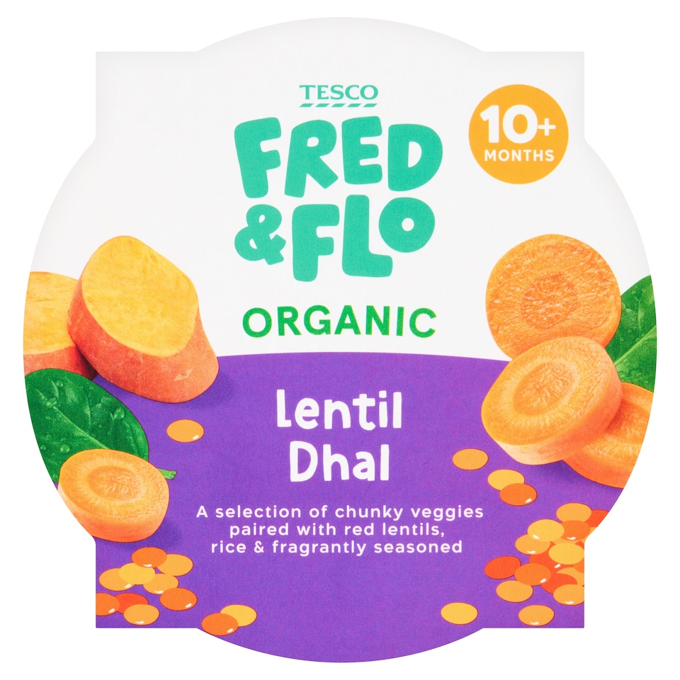 TESCO FRED & FLO Organic Lentil Dahl 190g