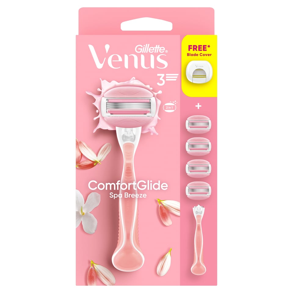 obrázok 1 z Gillette Venus ComfortGlide Dámsky Holiaci Strojček Spa Breeze, Náhradné Holiace Hlavice