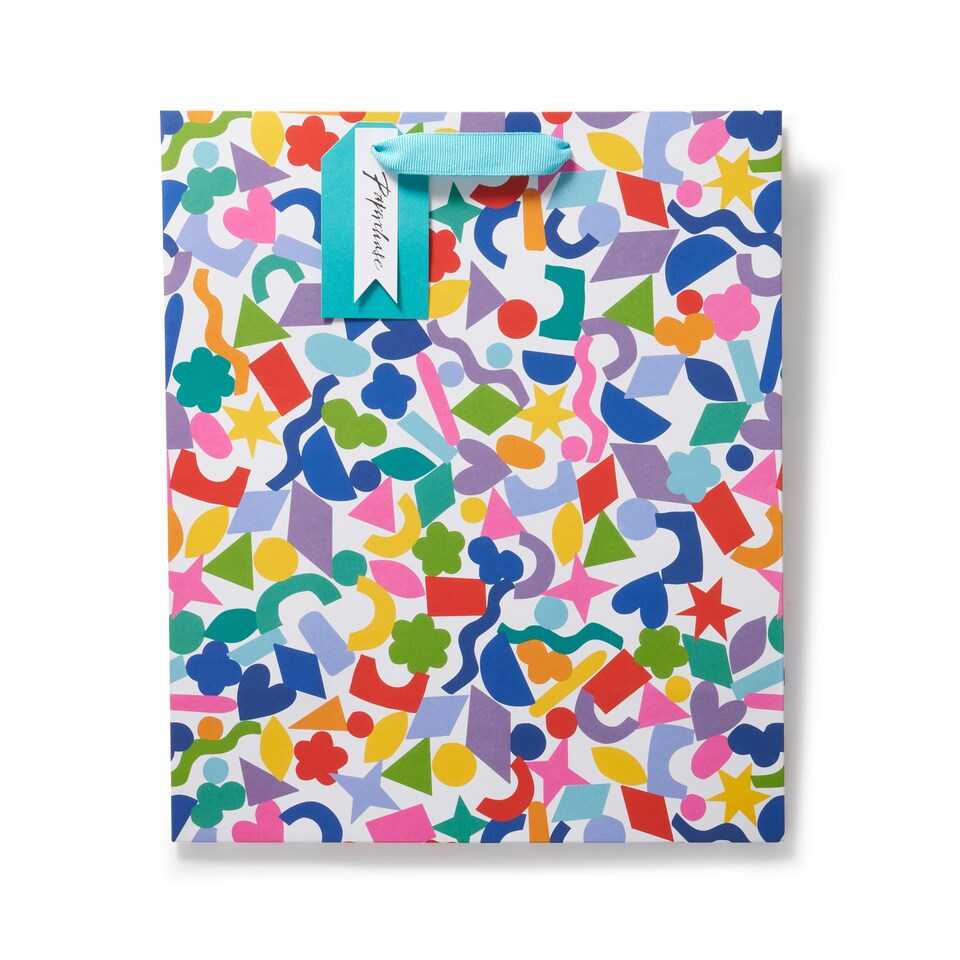 image 1 of Paperchase Rainbow Large Gift Bag