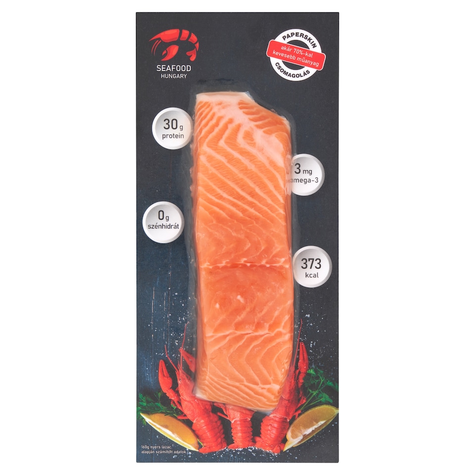 SeaFood Hungary prémium norvég lazacfilé 160 g