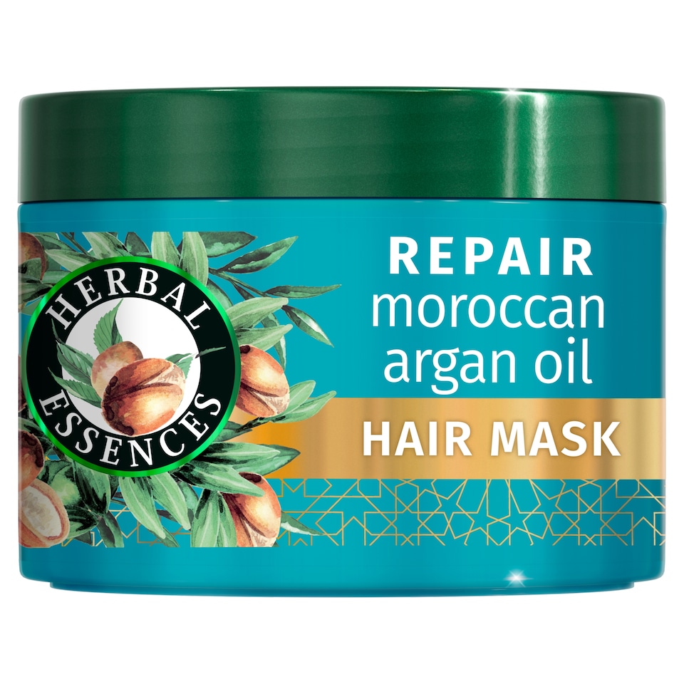 Herbal Essences Regenerační Maska na Vlasy s Marockým Arganovým Olejem, 300 ml