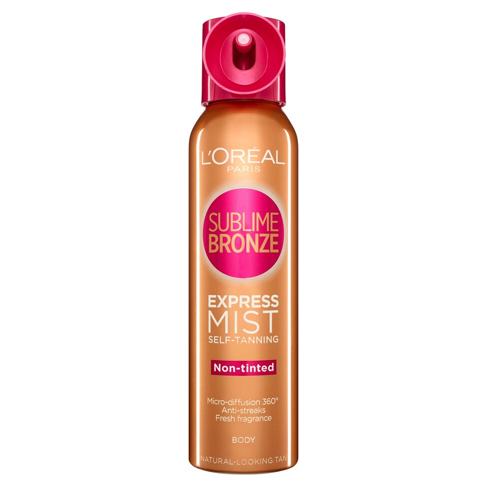 image 1 of L'oreal Sublime Self-Tan Body Mist Medium 150Ml