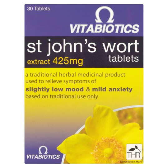 Vitabiotics St John's Wort Tablets x30 Tesco Groceries