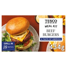 Tesco Beef Burgers Meal Kit 434g 