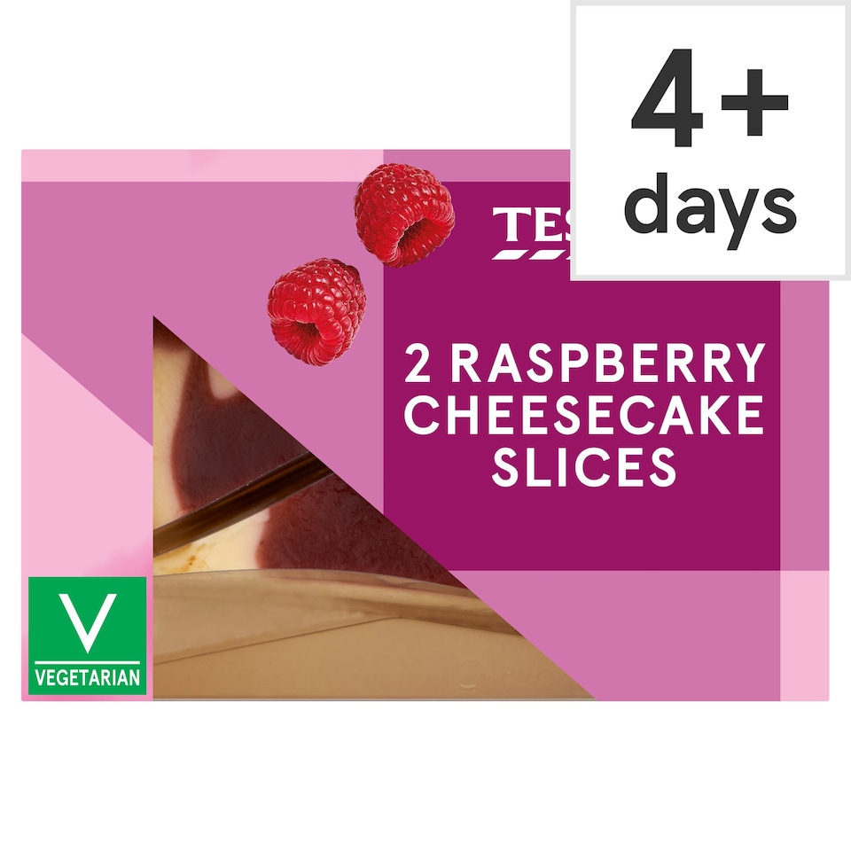 TESCO 2 Raspberry Cheesecake Slices 180g