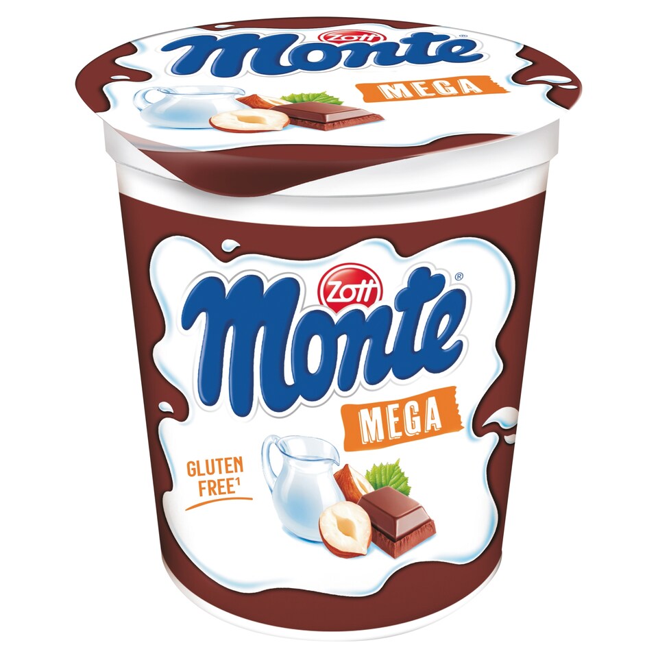 Zott Monte Mega Milk Dessert Chocolate with Hazelnuts 400 g