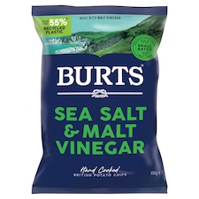 Burts Pot Chips With Sea Salt & Vinegar 150G (L)