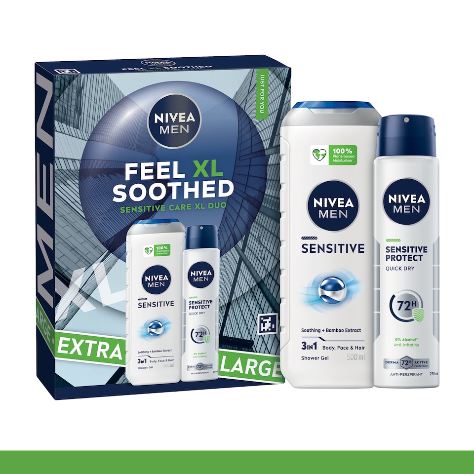 image 1 of NIVEA MEN Feel XL Soothed Sensitive Skincare Gift Set