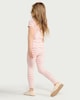 image 4 of F&F Girls 5-Pack Cotton Rich Leggings in Multi Pink