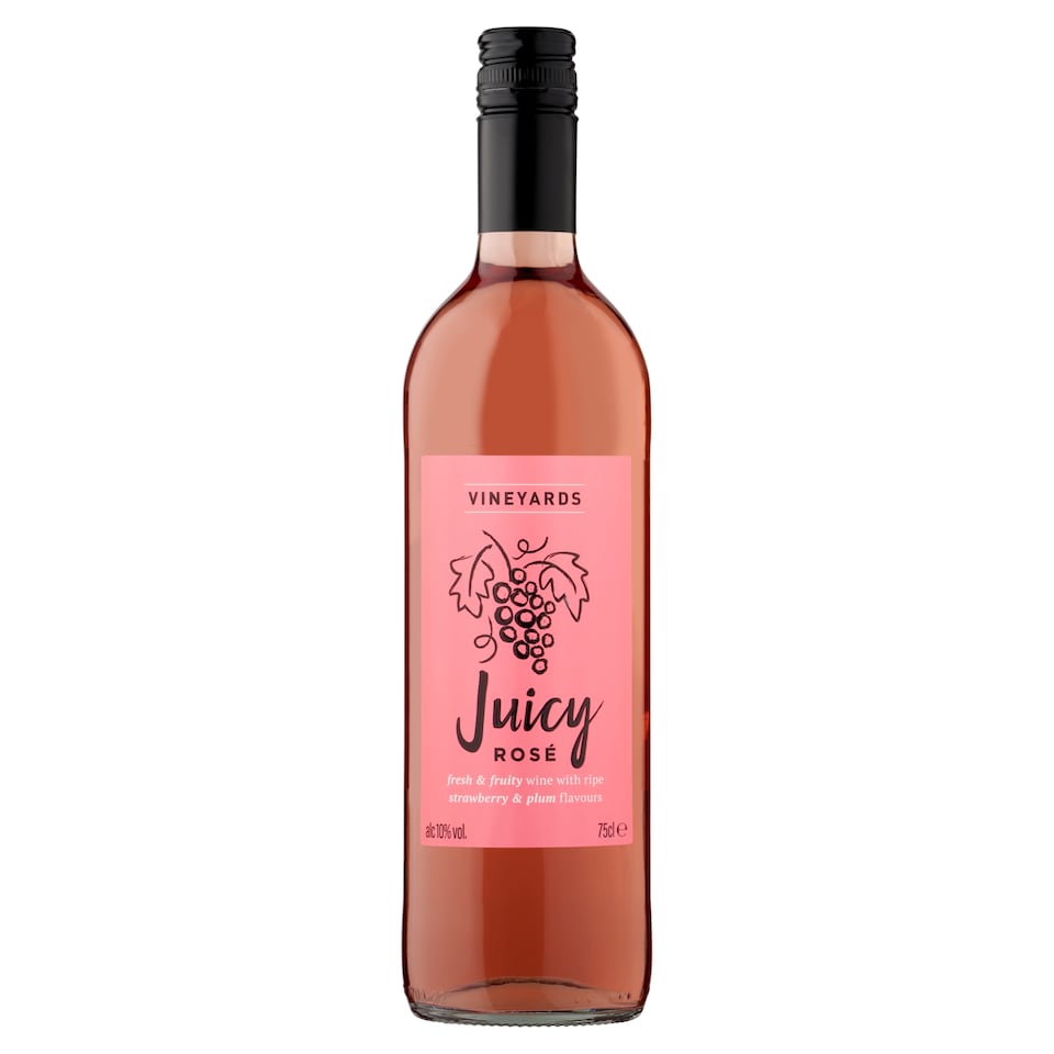 image 1 of Vineyards Juicy Rose Wine 75Cl