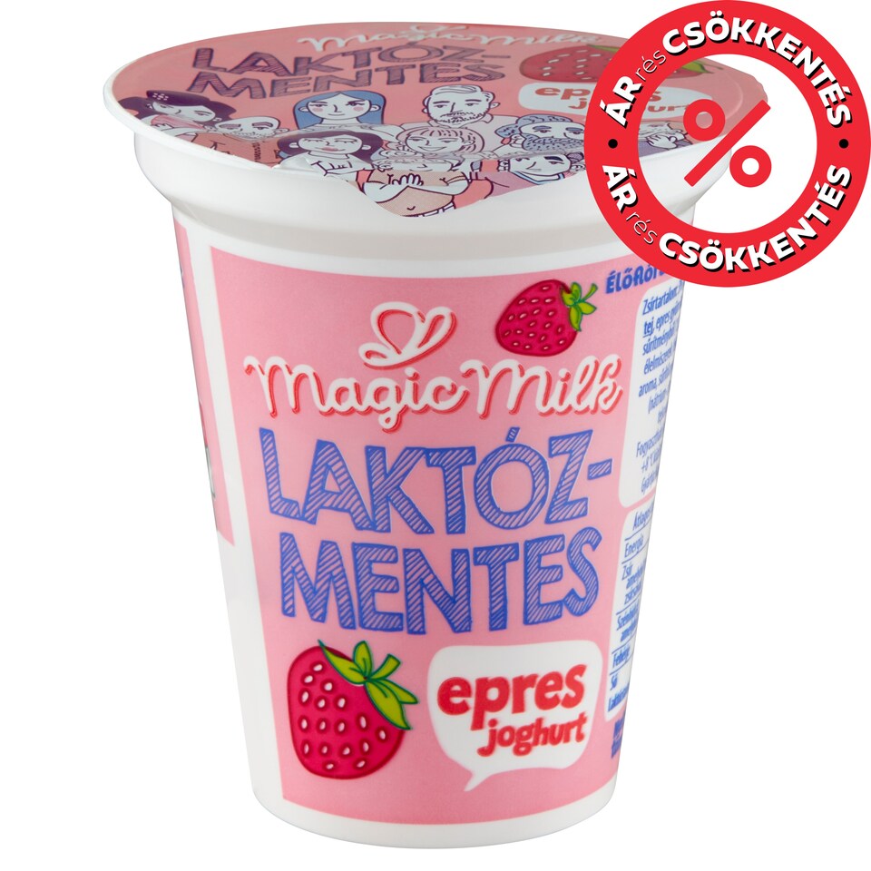 Magic Milk laktózmentes epres joghurt 150 g