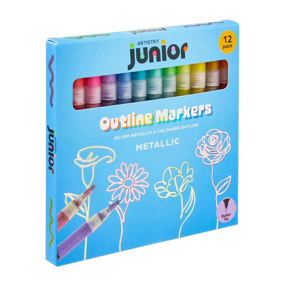 image 1 of Artistry Junior 12 Metallic Outline Markers