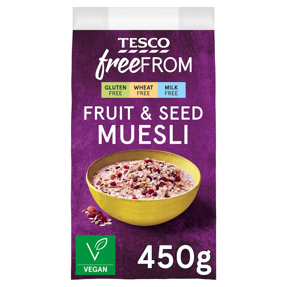 image 1 of Tesco Free From Fruit & Seed Muesli 450g
