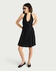 image 1 of F&F Halterneck Mini Dress in Black