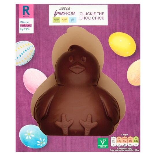 Tesco Free From Cluckie The Chocolate Chick 100G