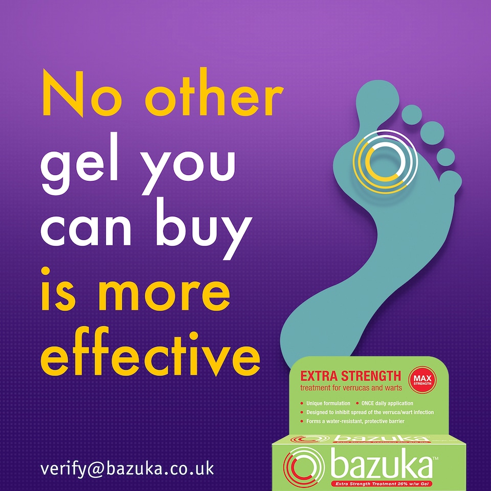 image 1 of Bazuka Extra Strength Treatment Gel for Verrucas, Warts 6g