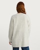 image 3 of F&F Patch Pocket Open Front Cardigan with Wool in Silver