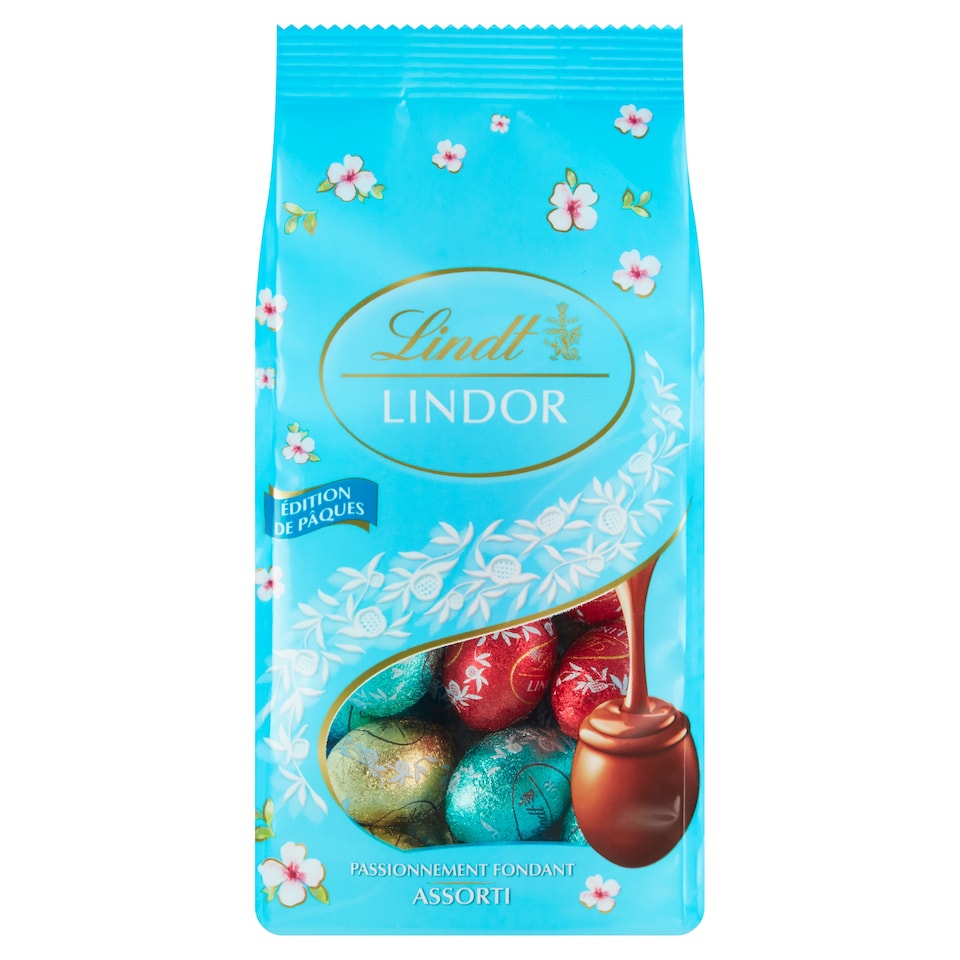 Lindt Lindor Mléčná, hořká a bílá čokoláda s jemnou náplní 180g