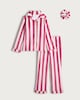 image 3 of F&F Girls Stripe Print Pyjamas with Scrunchie in Multi
