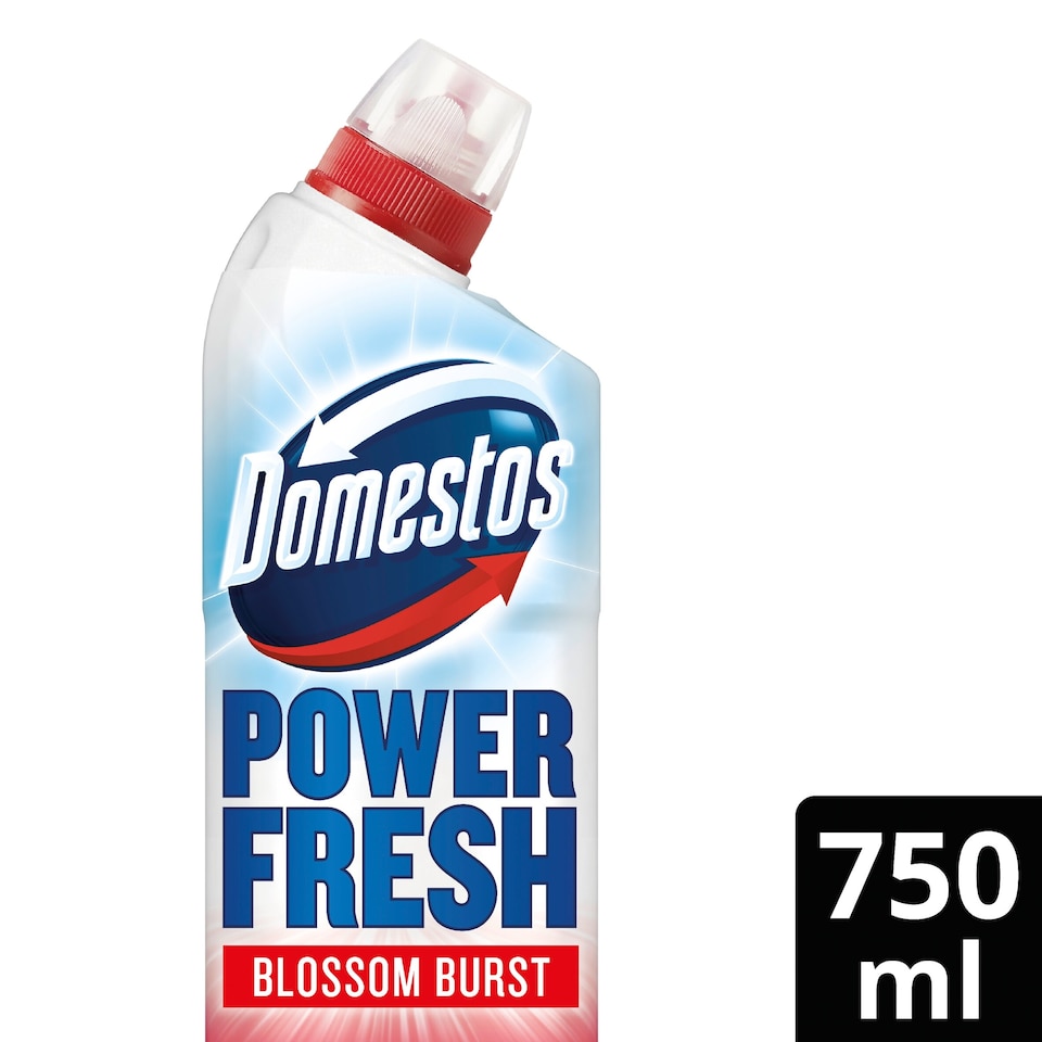 image 1 of Domestos Power Fresh Toilet Gel Blossom Burst Limited Edition 750ml 