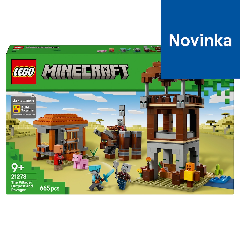 image 1 of LEGO Minecraft 21278 The Pillager Outpost And Ravager