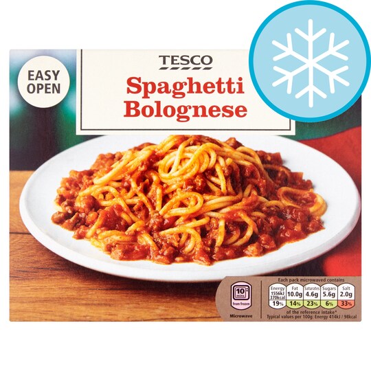 Tesco Spaghetti Bolognese 400G Tesco Groceries