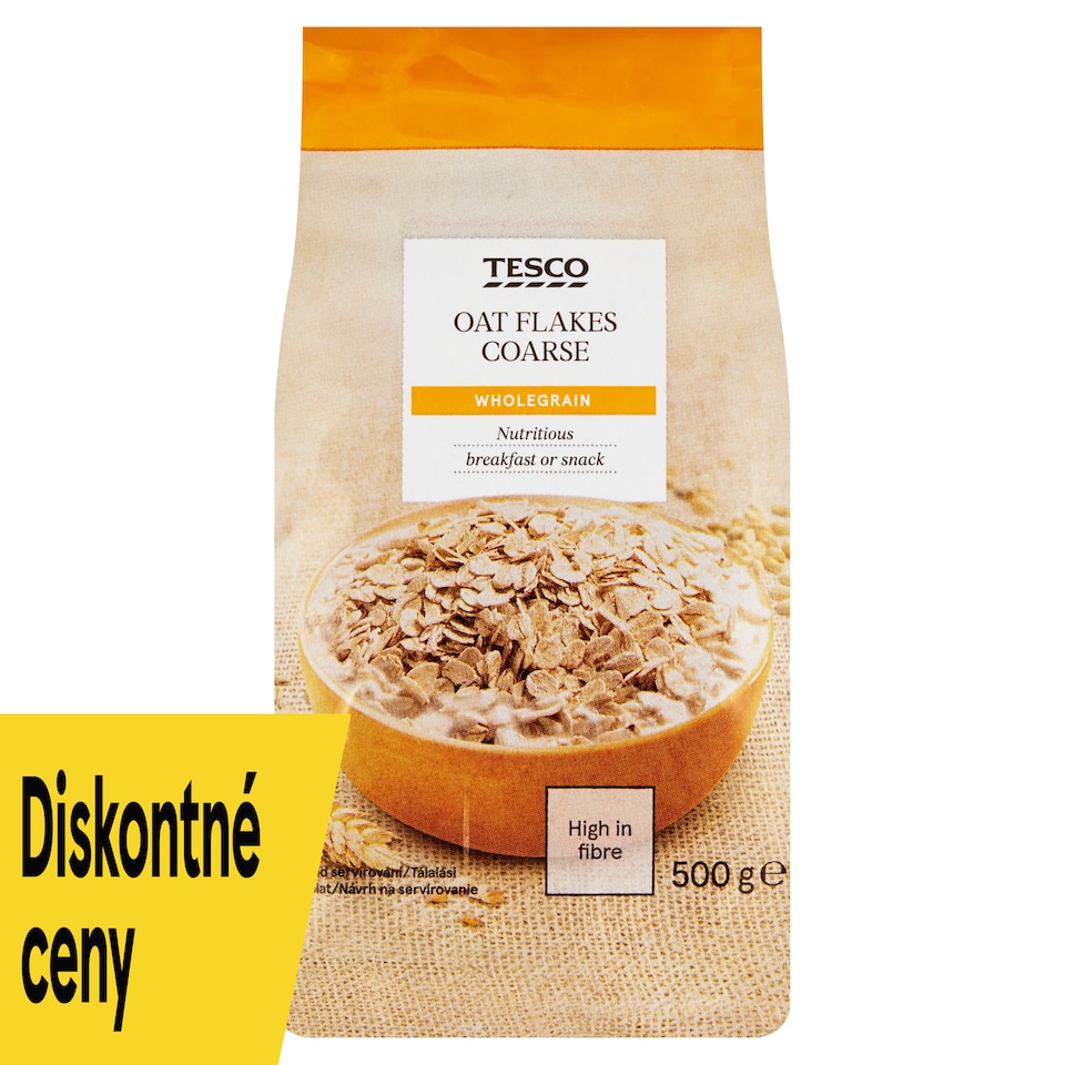Tesco Oat Flakes Coarse Wholegrain 500 g