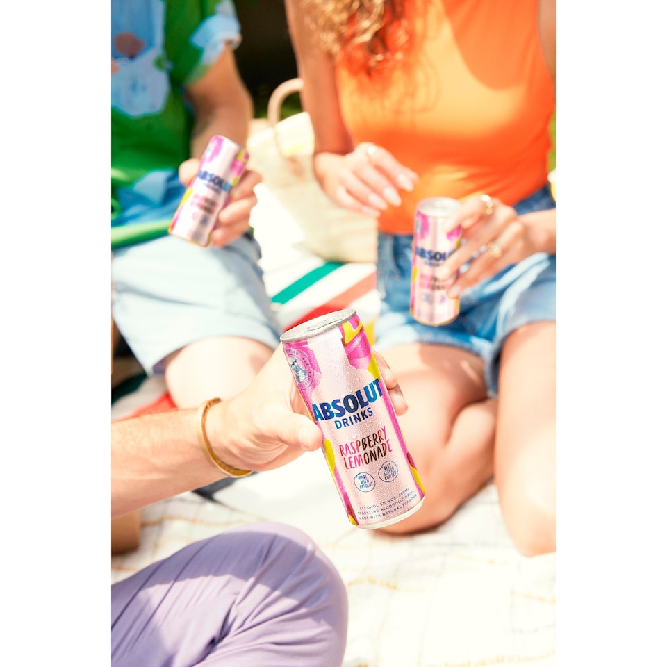 image 1 of Absolut Drinks Raspberry Lemonade 250Ml