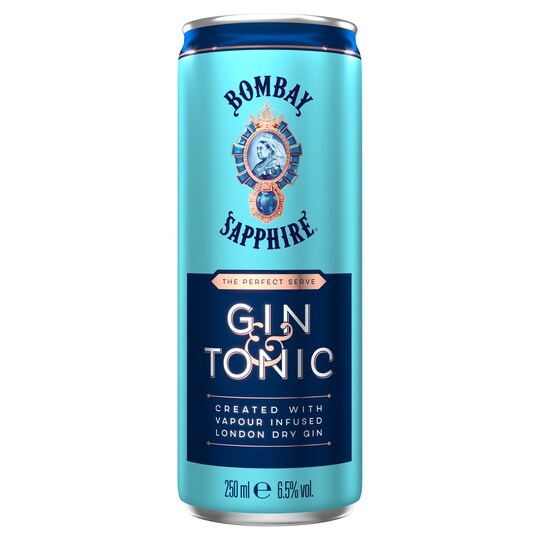 Bombay Sapphire Gin & Tonic 250Ml Tesco Groceries